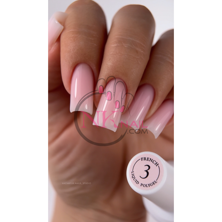 Жидкий полигель Crooz Liquid Polygel French№03, 15 мл